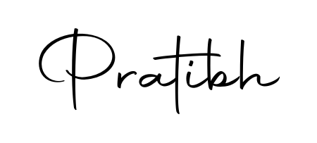 A stylish, flowing autograph style designed for name Pratibh using Autography-DOLnW typography. Perfect for digital creative projects. Pratibh signature style 10 images and pictures png