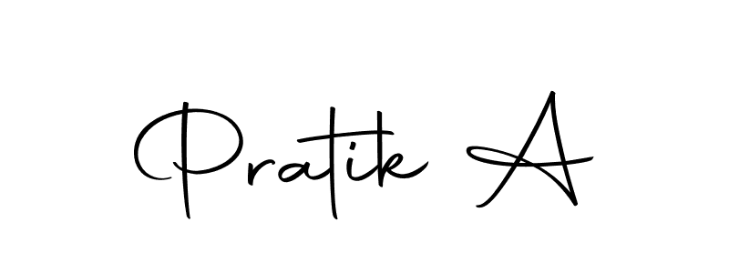 How to make Pratik A signature? Autography-DOLnW is a professional autograph style. Create handwritten signature for Pratik A name. Pratik A signature style 10 images and pictures png