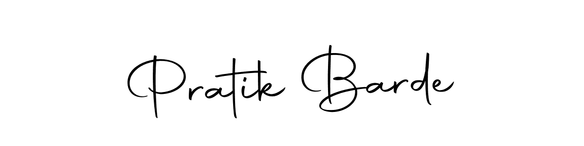 Also we have Pratik Barde name is the best signature style. Create professional handwritten signature collection using Autography-DOLnW autograph style. Pratik Barde signature style 10 images and pictures png