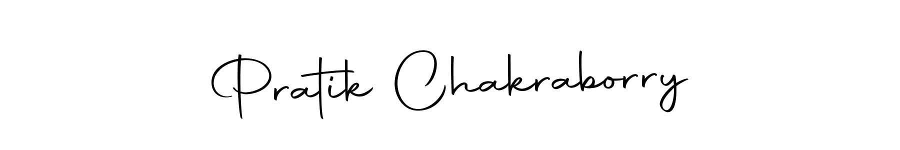 Also we have Pratik Chakraborry name is the best signature style. Create professional handwritten signature collection using Autography-DOLnW autograph style. Pratik Chakraborry signature style 10 images and pictures png