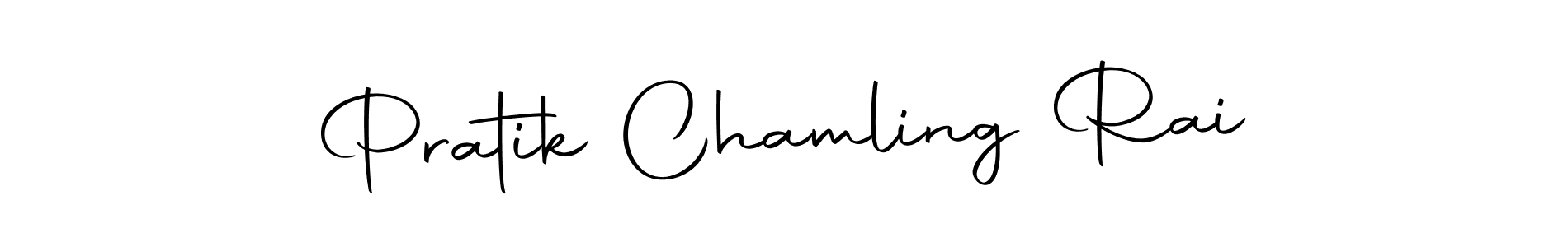 Design your own signature with our free online signature maker. With this signature software, you can create a handwritten (Autography-DOLnW) signature for name Pratik Chamling Rai. Pratik Chamling Rai signature style 10 images and pictures png