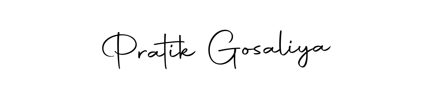 Make a beautiful signature design for name Pratik Gosaliya. Use this online signature maker to create a handwritten signature for free. Pratik Gosaliya signature style 10 images and pictures png