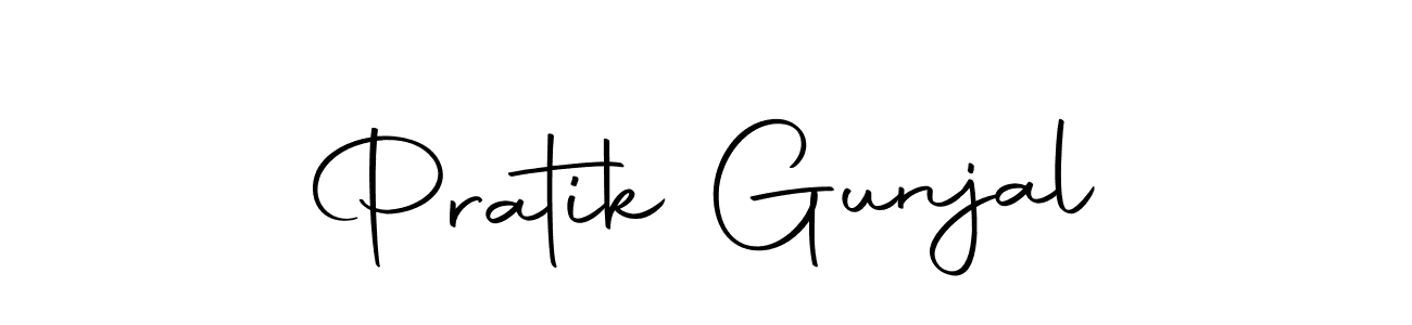 Make a beautiful signature design for name Pratik Gunjal. Use this online signature maker to create a handwritten signature for free. Pratik Gunjal signature style 10 images and pictures png