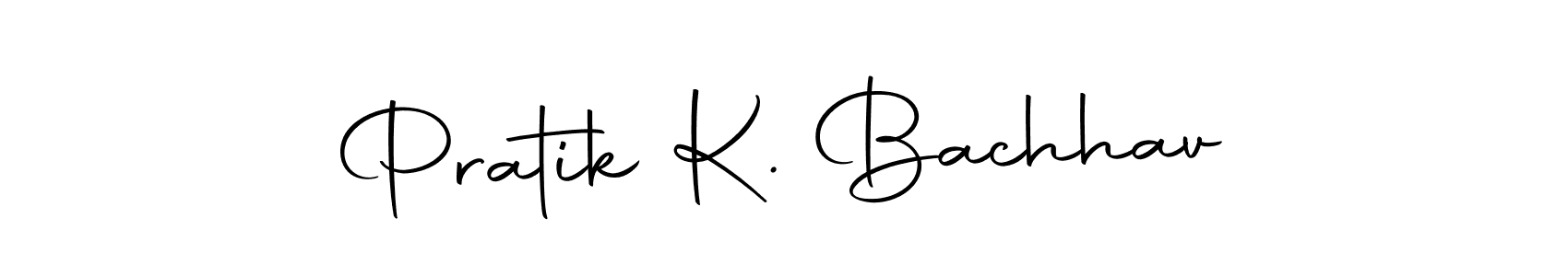 Use a signature maker to create a handwritten signature online. With this signature software, you can design (Autography-DOLnW) your own signature for name Pratik K. Bachhav. Pratik K. Bachhav signature style 10 images and pictures png