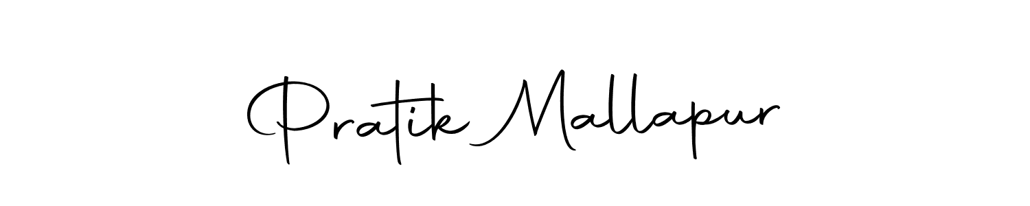 Make a beautiful signature design for name Pratik Mallapur. With this signature (Autography-DOLnW) style, you can create a handwritten signature for free. Pratik Mallapur signature style 10 images and pictures png