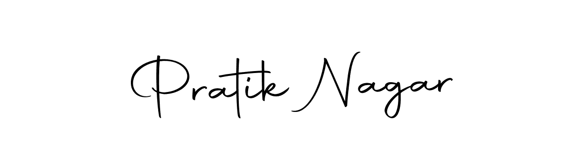 The best way (Autography-DOLnW) to make a short signature is to pick only two or three words in your name. The name Pratik Nagar include a total of six letters. For converting this name. Pratik Nagar signature style 10 images and pictures png