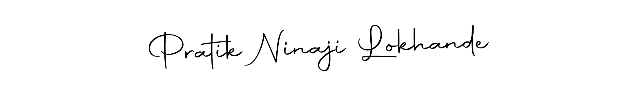 How to make Pratik Ninaji Lokhande name signature. Use Autography-DOLnW style for creating short signs online. This is the latest handwritten sign. Pratik Ninaji Lokhande signature style 10 images and pictures png