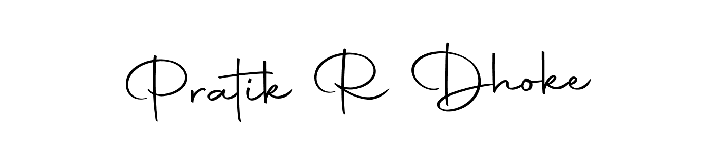 This is the best signature style for the Pratik R Dhoke name. Also you like these signature font (Autography-DOLnW). Mix name signature. Pratik R Dhoke signature style 10 images and pictures png