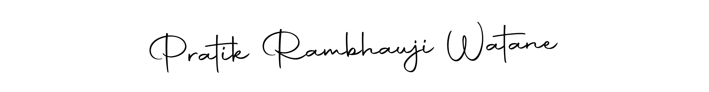 Make a beautiful signature design for name Pratik Rambhauji Watane. With this signature (Autography-DOLnW) style, you can create a handwritten signature for free. Pratik Rambhauji Watane signature style 10 images and pictures png