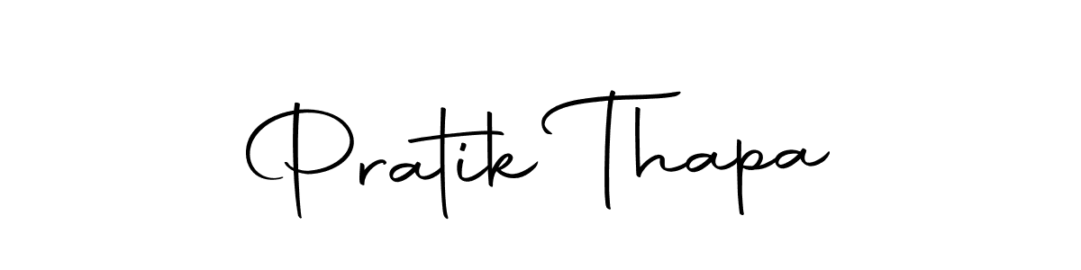 Autography-DOLnW is a professional signature style that is perfect for those who want to add a touch of class to their signature. It is also a great choice for those who want to make their signature more unique. Get Pratik Thapa name to fancy signature for free. Pratik Thapa signature style 10 images and pictures png