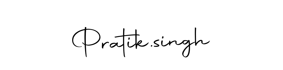 Create a beautiful signature design for name Pratik.singh. With this signature (Autography-DOLnW) fonts, you can make a handwritten signature for free. Pratik.singh signature style 10 images and pictures png