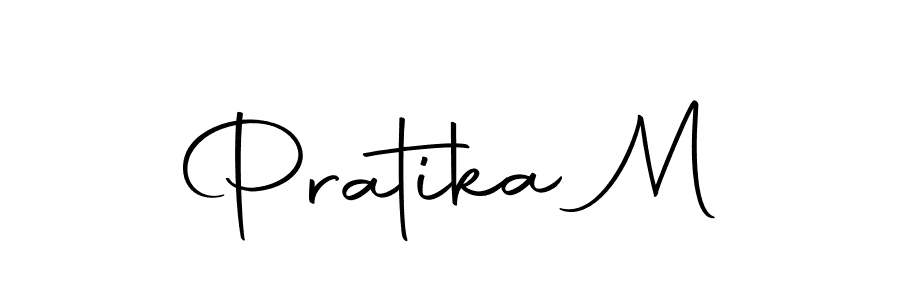 Design your own signature with our free online signature maker. With this signature software, you can create a handwritten (Autography-DOLnW) signature for name Pratika M. Pratika M signature style 10 images and pictures png