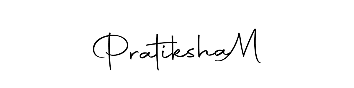 Make a beautiful signature design for name Pratiksha  M. With this signature (Autography-DOLnW) style, you can create a handwritten signature for free. Pratiksha  M signature style 10 images and pictures png