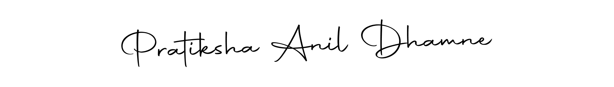 Autography-DOLnW is a professional signature style that is perfect for those who want to add a touch of class to their signature. It is also a great choice for those who want to make their signature more unique. Get Pratiksha Anil Dhamne name to fancy signature for free. Pratiksha Anil Dhamne signature style 10 images and pictures png