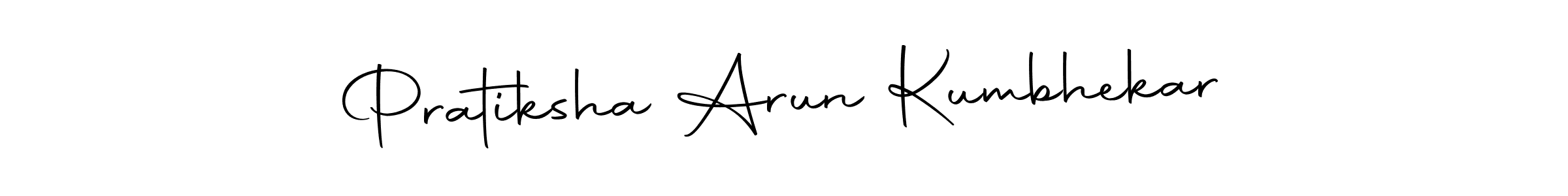 How to make Pratiksha Arun Kumbhekar signature? Autography-DOLnW is a professional autograph style. Create handwritten signature for Pratiksha Arun Kumbhekar name. Pratiksha Arun Kumbhekar signature style 10 images and pictures png