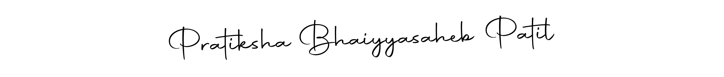 Use a signature maker to create a handwritten signature online. With this signature software, you can design (Autography-DOLnW) your own signature for name Pratiksha Bhaiyyasaheb Patil. Pratiksha Bhaiyyasaheb Patil signature style 10 images and pictures png