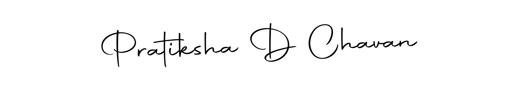 Make a beautiful signature design for name Pratiksha D Chavan. With this signature (Autography-DOLnW) style, you can create a handwritten signature for free. Pratiksha D Chavan signature style 10 images and pictures png