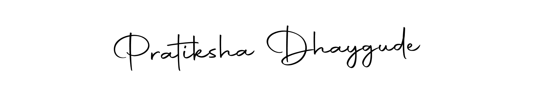 It looks lik you need a new signature style for name Pratiksha Dhaygude. Design unique handwritten (Autography-DOLnW) signature with our free signature maker in just a few clicks. Pratiksha Dhaygude signature style 10 images and pictures png