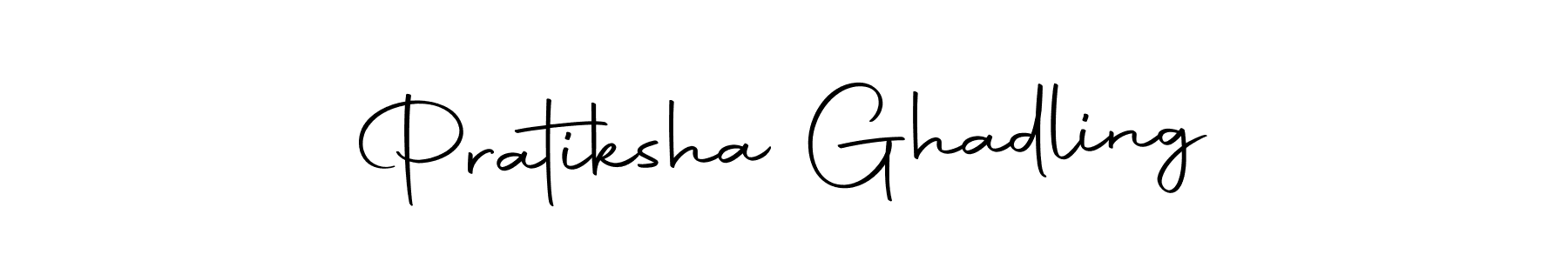Make a short Pratiksha Ghadling signature style. Manage your documents anywhere anytime using Autography-DOLnW. Create and add eSignatures, submit forms, share and send files easily. Pratiksha Ghadling signature style 10 images and pictures png
