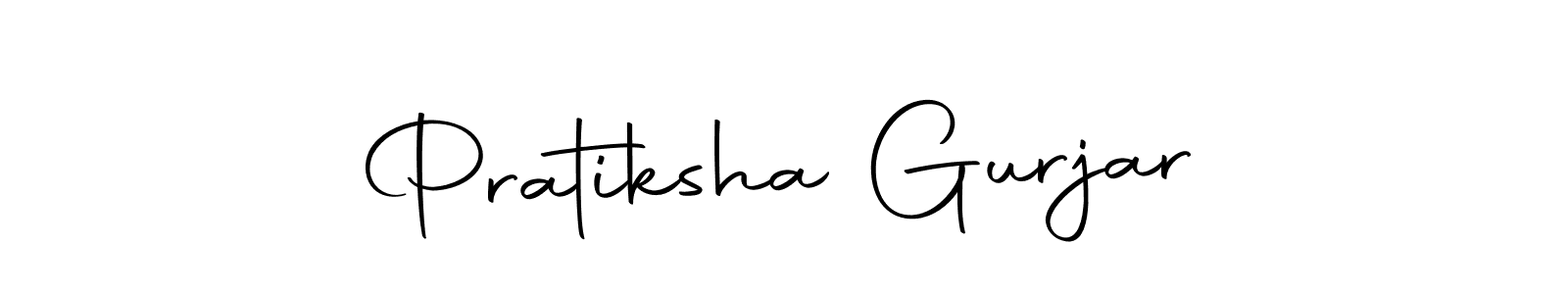The best way (Autography-DOLnW) to make a short signature is to pick only two or three words in your name. The name Pratiksha Gurjar include a total of six letters. For converting this name. Pratiksha Gurjar signature style 10 images and pictures png