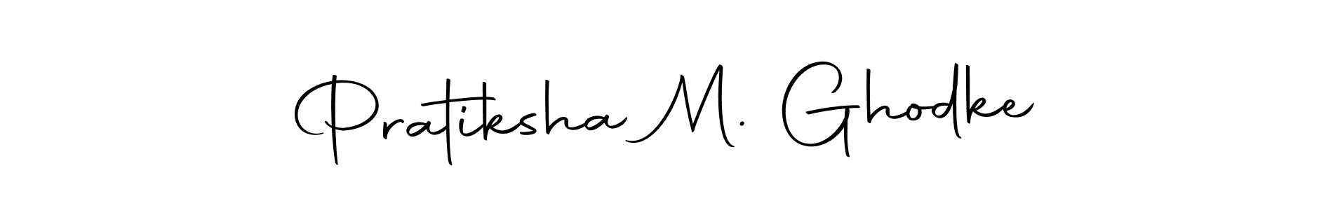 This is the best signature style for the Pratiksha M. Ghodke name. Also you like these signature font (Autography-DOLnW). Mix name signature. Pratiksha M. Ghodke signature style 10 images and pictures png