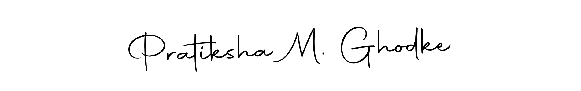 You can use this online signature creator to create a handwritten signature for the name Pratiksha M. Ghodke. This is the best online autograph maker. Pratiksha M. Ghodke signature style 10 images and pictures png