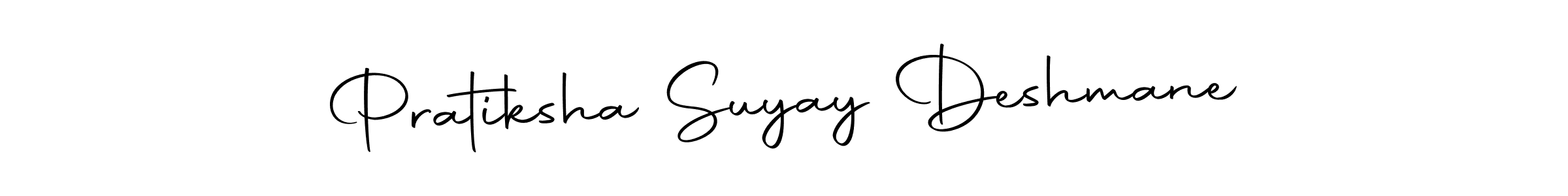 This is the best signature style for the Pratiksha Suyay Deshmane name. Also you like these signature font (Autography-DOLnW). Mix name signature. Pratiksha Suyay Deshmane signature style 10 images and pictures png
