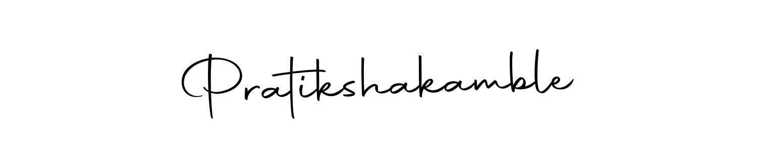 Create a beautiful signature design for name Pratikshakamble. With this signature (Autography-DOLnW) fonts, you can make a handwritten signature for free. Pratikshakamble signature style 10 images and pictures png