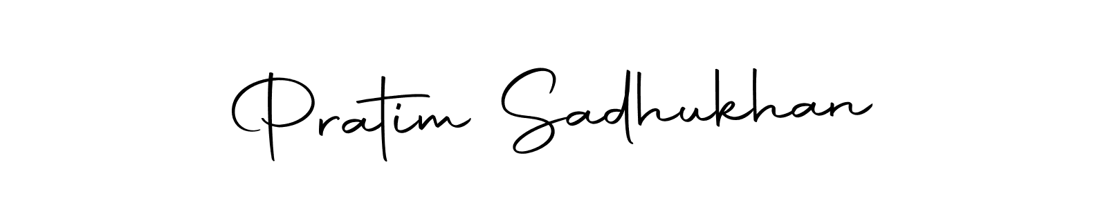 Design your own signature with our free online signature maker. With this signature software, you can create a handwritten (Autography-DOLnW) signature for name Pratim Sadhukhan. Pratim Sadhukhan signature style 10 images and pictures png