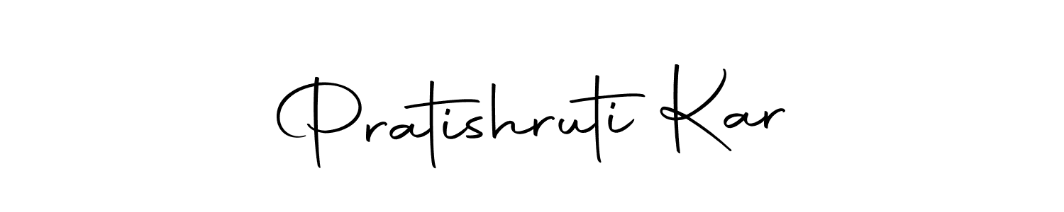 How to make Pratishruti Kar name signature. Use Autography-DOLnW style for creating short signs online. This is the latest handwritten sign. Pratishruti Kar signature style 10 images and pictures png