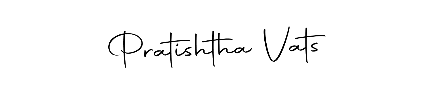 Make a beautiful signature design for name Pratishtha Vats. With this signature (Autography-DOLnW) style, you can create a handwritten signature for free. Pratishtha Vats signature style 10 images and pictures png