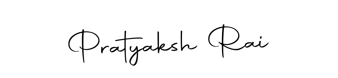 How to make Pratyaksh Rai name signature. Use Autography-DOLnW style for creating short signs online. This is the latest handwritten sign. Pratyaksh Rai signature style 10 images and pictures png