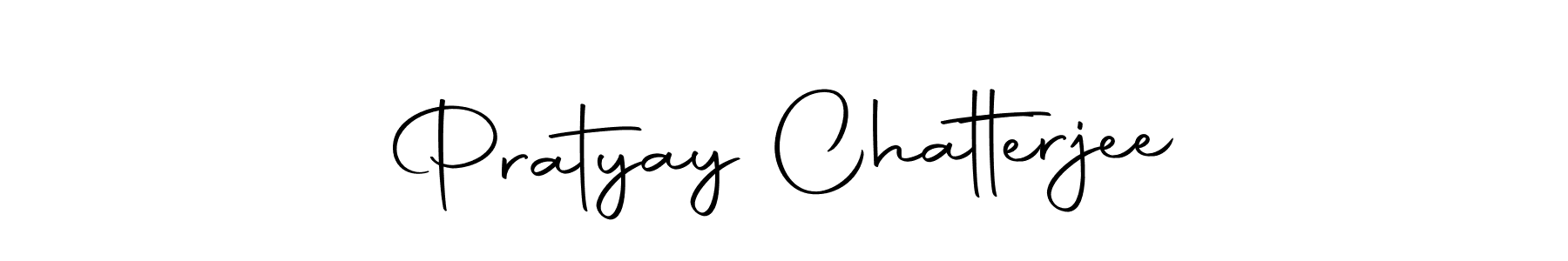 How to make Pratyay Chatterjee name signature. Use Autography-DOLnW style for creating short signs online. This is the latest handwritten sign. Pratyay Chatterjee signature style 10 images and pictures png