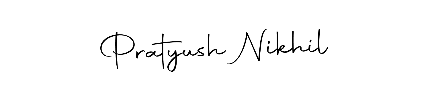 Make a short Pratyush Nikhil signature style. Manage your documents anywhere anytime using Autography-DOLnW. Create and add eSignatures, submit forms, share and send files easily. Pratyush Nikhil signature style 10 images and pictures png