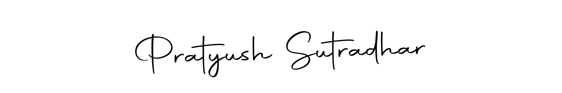 How to make Pratyush Sutradhar name signature. Use Autography-DOLnW style for creating short signs online. This is the latest handwritten sign. Pratyush Sutradhar signature style 10 images and pictures png