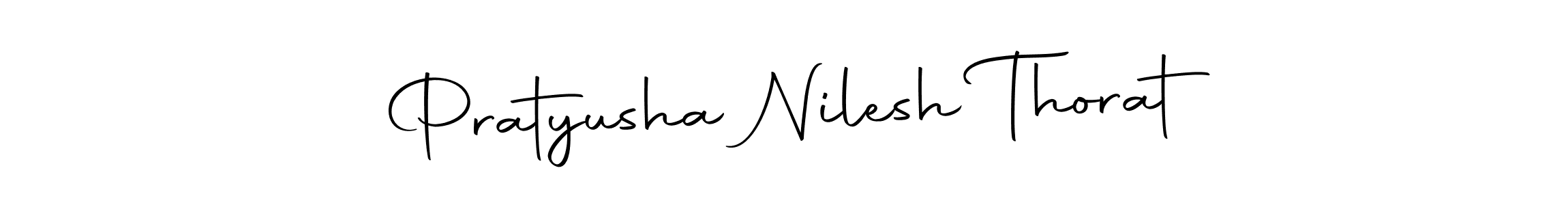 This is the best signature style for the Pratyusha Nilesh Thorat name. Also you like these signature font (Autography-DOLnW). Mix name signature. Pratyusha Nilesh Thorat signature style 10 images and pictures png