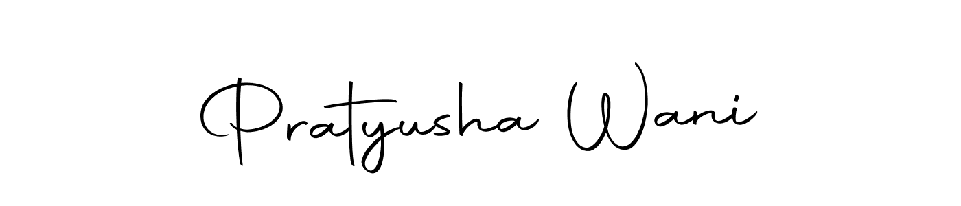 Also we have Pratyusha Wani name is the best signature style. Create professional handwritten signature collection using Autography-DOLnW autograph style. Pratyusha Wani signature style 10 images and pictures png