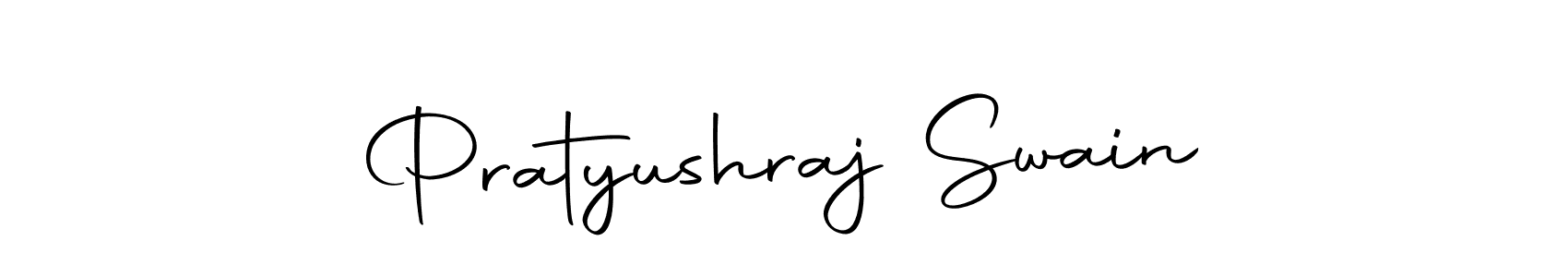 How to make Pratyushraj Swain name signature. Use Autography-DOLnW style for creating short signs online. This is the latest handwritten sign. Pratyushraj Swain signature style 10 images and pictures png