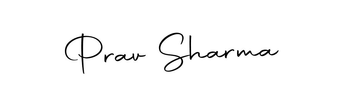 Prav Sharma stylish signature style. Best Handwritten Sign (Autography-DOLnW) for my name. Handwritten Signature Collection Ideas for my name Prav Sharma. Prav Sharma signature style 10 images and pictures png