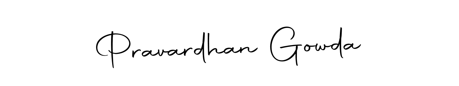 The best way (Autography-DOLnW) to make a short signature is to pick only two or three words in your name. The name Pravardhan Gowda include a total of six letters. For converting this name. Pravardhan Gowda signature style 10 images and pictures png