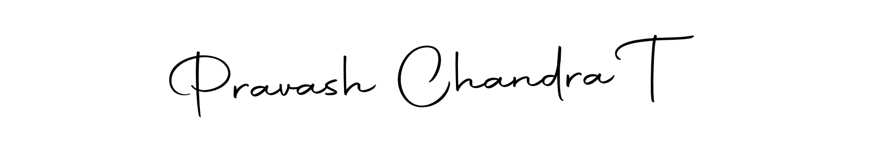 Use a signature maker to create a handwritten signature online. With this signature software, you can design (Autography-DOLnW) your own signature for name Pravash Chandra T. Pravash Chandra T signature style 10 images and pictures png