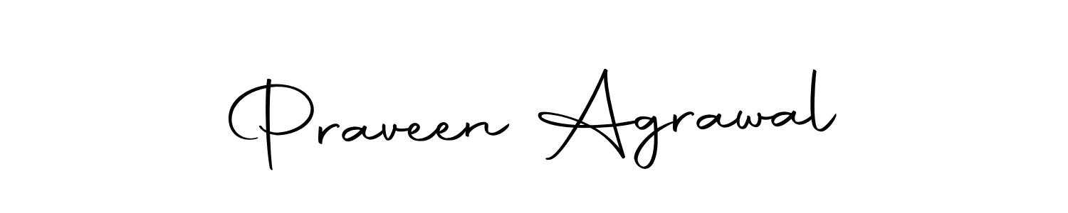 Create a beautiful signature design for name Praveen Agrawal. With this signature (Autography-DOLnW) fonts, you can make a handwritten signature for free. Praveen Agrawal signature style 10 images and pictures png