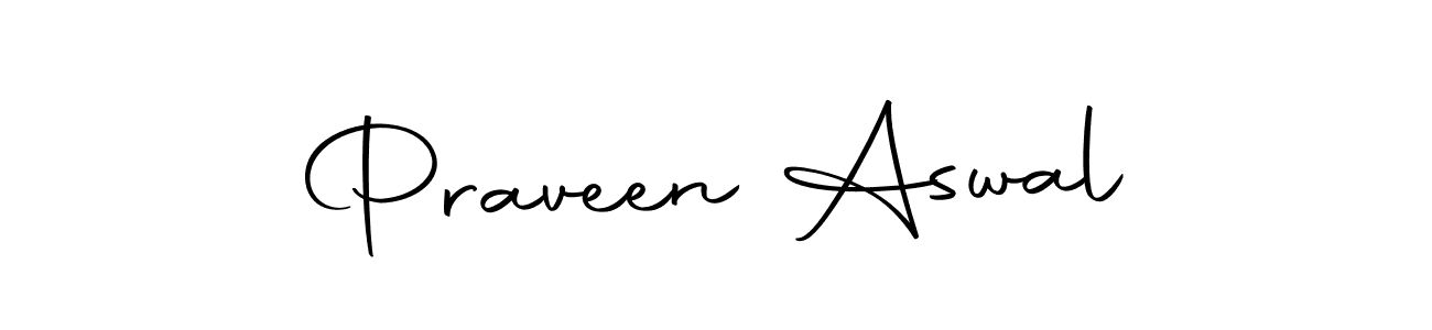Use a signature maker to create a handwritten signature online. With this signature software, you can design (Autography-DOLnW) your own signature for name Praveen Aswal. Praveen Aswal signature style 10 images and pictures png