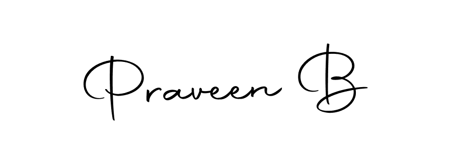The best way (Autography-DOLnW) to make a short signature is to pick only two or three words in your name. The name Praveen B include a total of six letters. For converting this name. Praveen B signature style 10 images and pictures png
