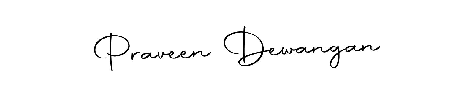 Design your own signature with our free online signature maker. With this signature software, you can create a handwritten (Autography-DOLnW) signature for name Praveen Dewangan. Praveen Dewangan signature style 10 images and pictures png