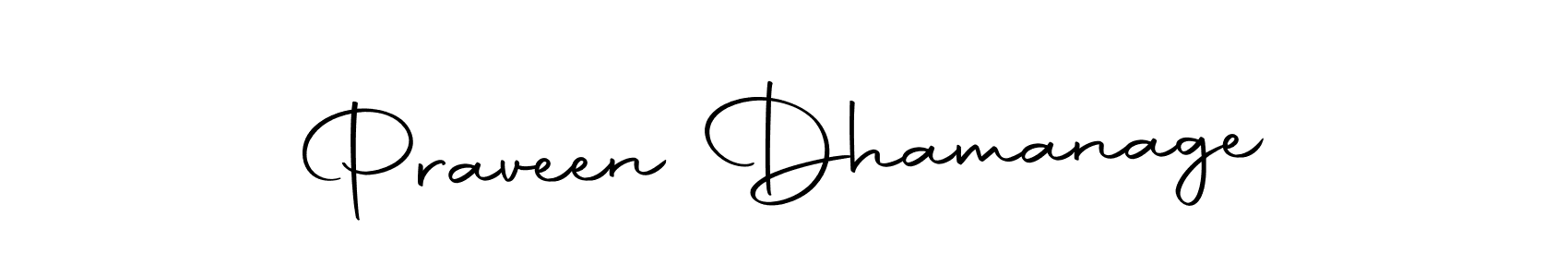 How to make Praveen Dhamanage signature? Autography-DOLnW is a professional autograph style. Create handwritten signature for Praveen Dhamanage name. Praveen Dhamanage signature style 10 images and pictures png