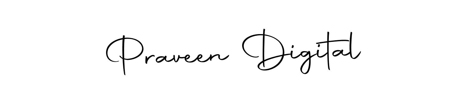 Design your own signature with our free online signature maker. With this signature software, you can create a handwritten (Autography-DOLnW) signature for name Praveen Digital. Praveen Digital signature style 10 images and pictures png