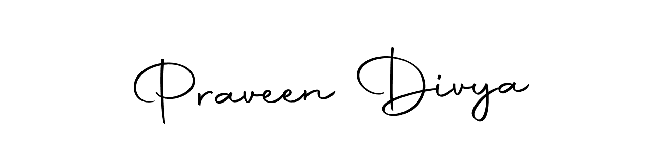You should practise on your own different ways (Autography-DOLnW) to write your name (Praveen Divya) in signature. don't let someone else do it for you. Praveen Divya signature style 10 images and pictures png