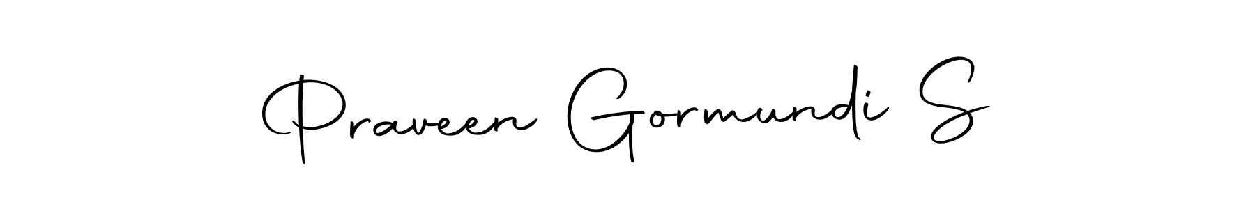 The best way (Autography-DOLnW) to make a short signature is to pick only two or three words in your name. The name Praveen Gormundi S include a total of six letters. For converting this name. Praveen Gormundi S signature style 10 images and pictures png