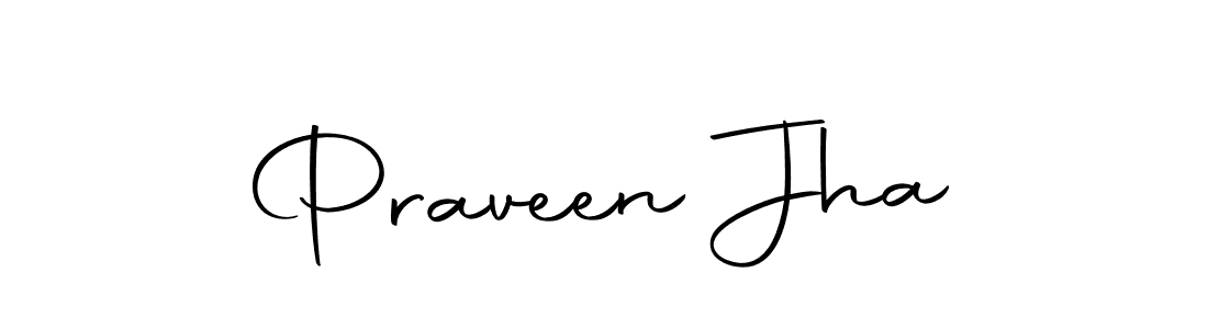 You should practise on your own different ways (Autography-DOLnW) to write your name (Praveen Jha) in signature. don't let someone else do it for you. Praveen Jha signature style 10 images and pictures png